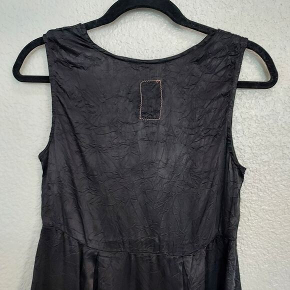 Burning Torch Black Silk Dress w/Lace Trim - Picture 9 of 9